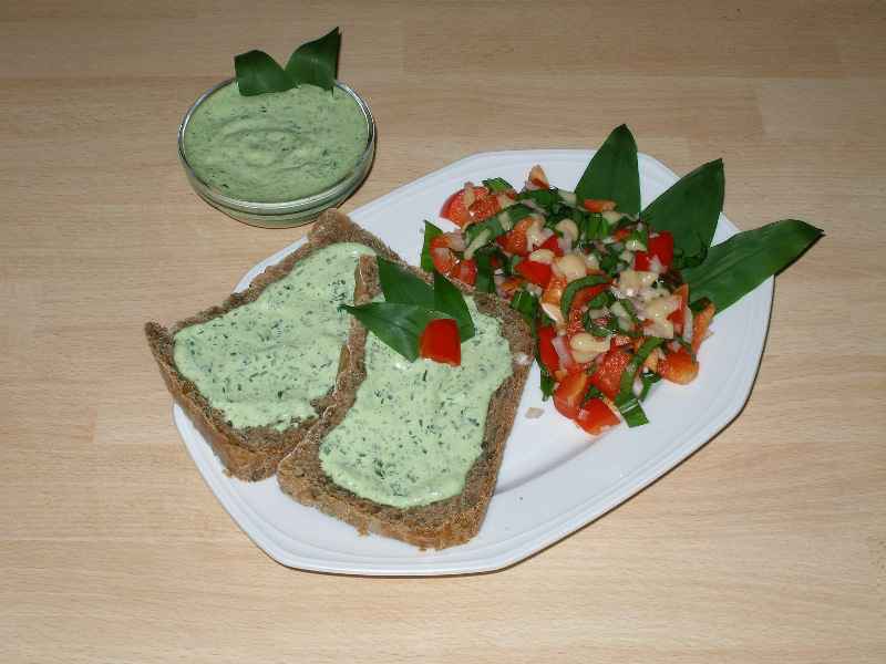 Brlauch-Remoulade und Brlauch-Paprika-Salat